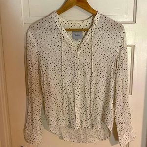 Rails Casey Black Mini Hearts Blouse